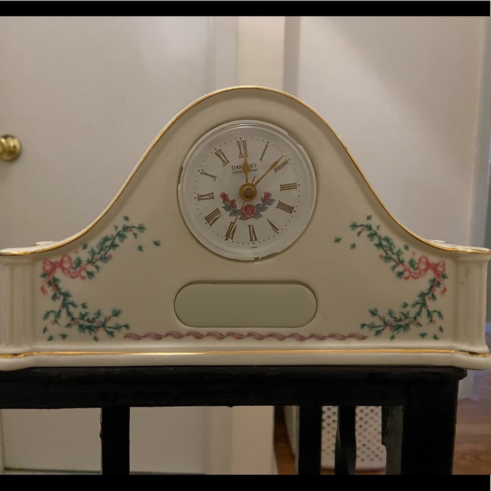 Desk Clock floral design